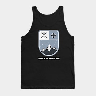 Skiing Bliss, Snowy Kiss Skiing Tank Top